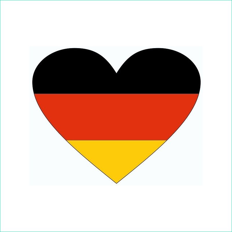 Drapeau Allemand à Colorier Inspirant Photos Sticker Drapeau Allemagne En forme De Coeur