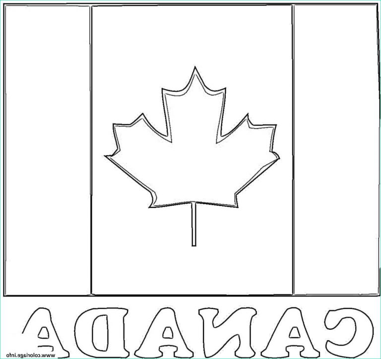 8 Nouveau De Drapeau Canada à Colorier Photos - Coloriage : Coloriage