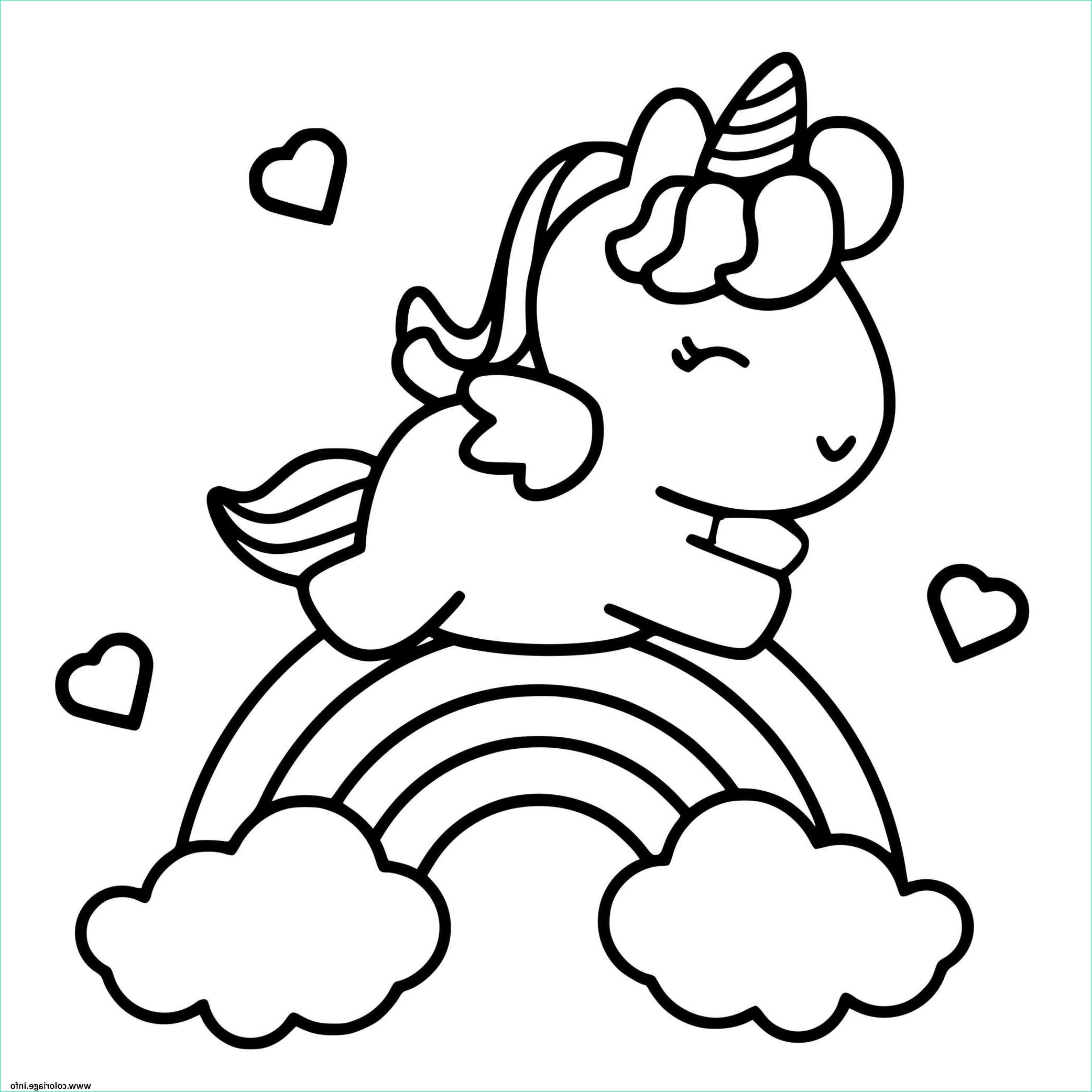 Licorne Arc En Ciel Dessin Inspirant Photographie Coloriage Adorable Unicorn Arc En Ciel Et Coeur