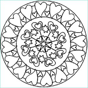 Mandala Coloriage Coeur Impressionnant Images Mandala Coeur Coloriage Mandala Coeur En Ligne Gratuit A