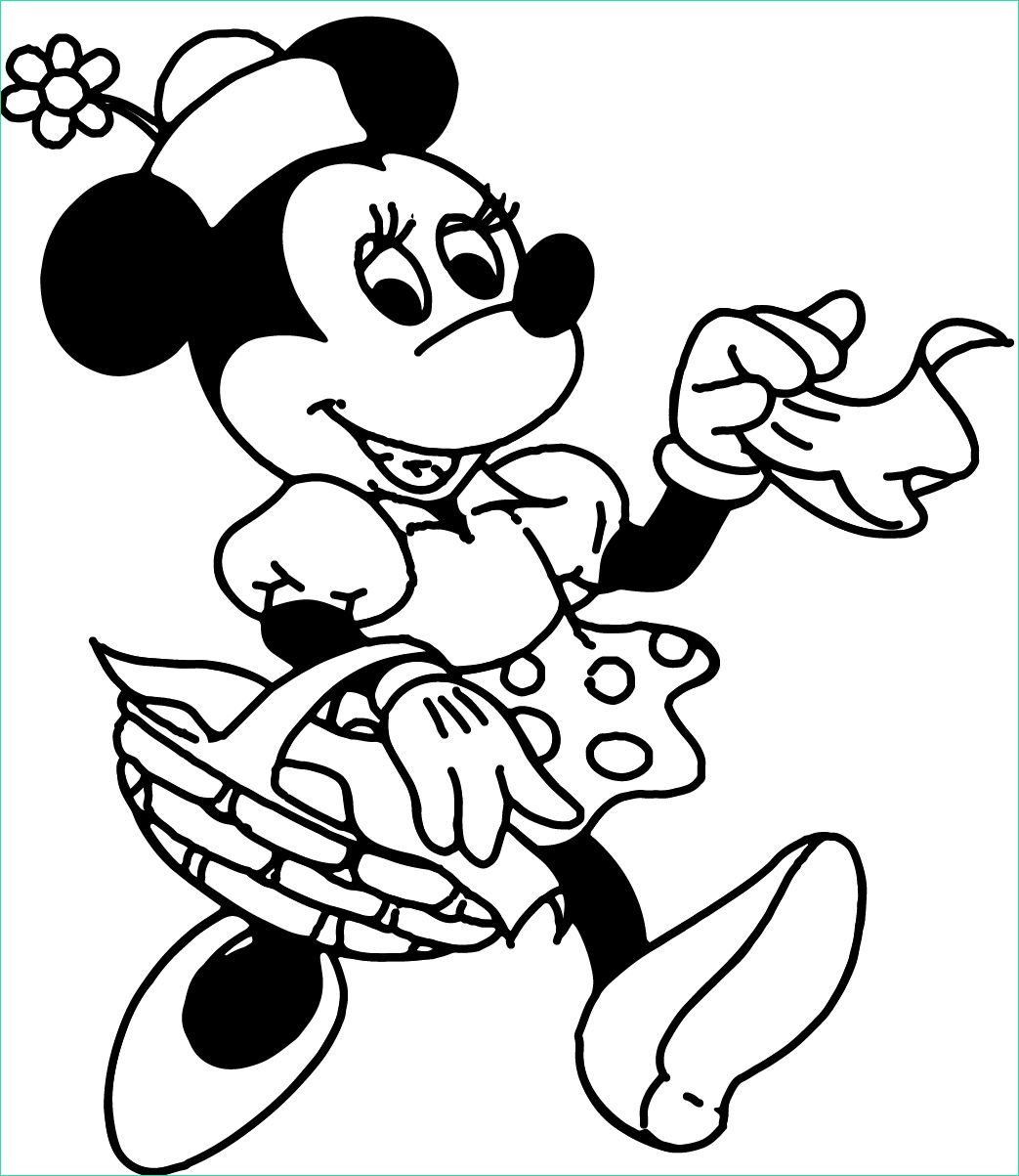 Minnie Mouse Coloriage Cool Images Páginas Para Colorear originales original Coloring Pages