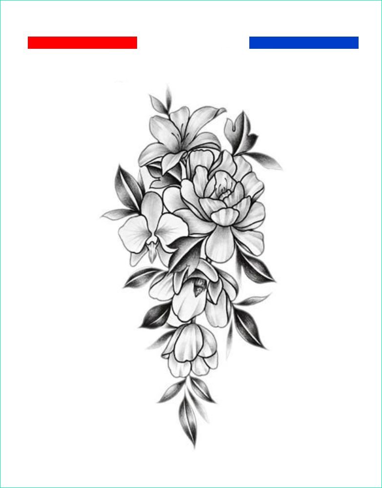 Motif Fleur Noir Et Blanc Luxe Images Tatouage Fleurs En Noir Et Blanc