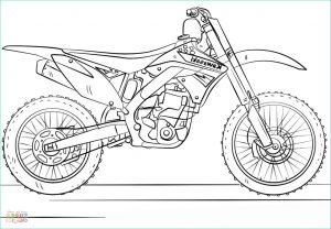 Moto Cross A Colorier Inspirant Galerie Kawasaki Motocross Bike Coloring Page