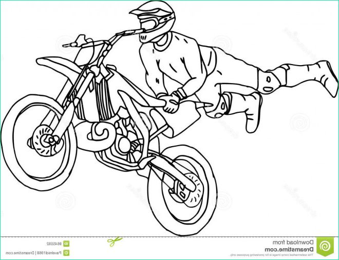 Moto Cross A Colorier Nouveau Galerie Coloriage Illustrations Motocross Freestyle Dessin Gratuit