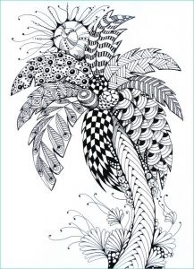 Palmier Coloriage Beau Stock Art therapy Coloring Page Summer Palm Tree 8