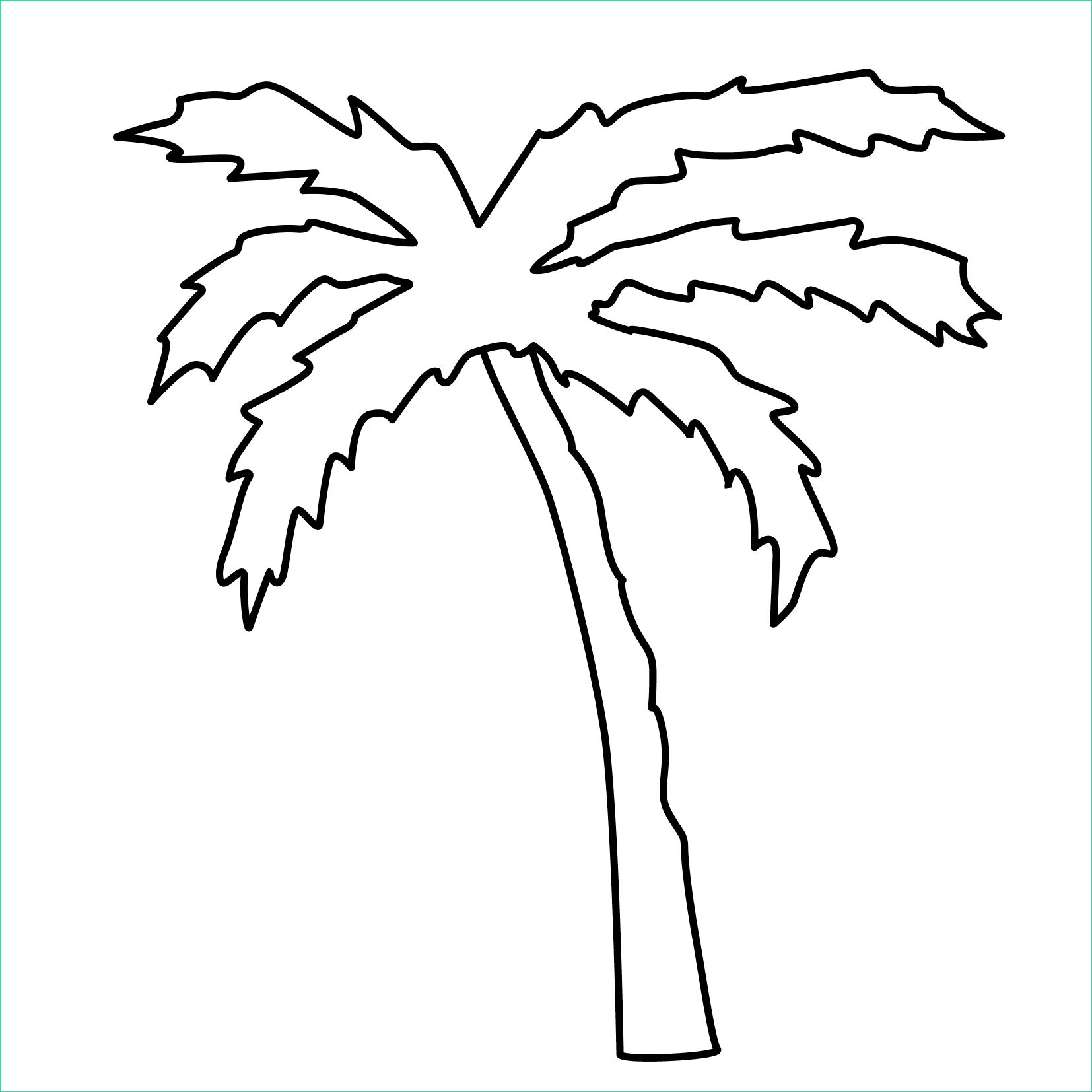 Palmier Coloriage Luxe Stock Palm Branch Coloring Page Coloring Home