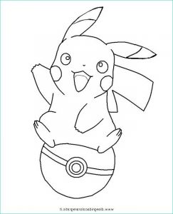 Pikachu Coloriage à Imprimer Inspirant Images Coloriage Pikachu Sur Balle De Pokémon Dessin Gratuit à