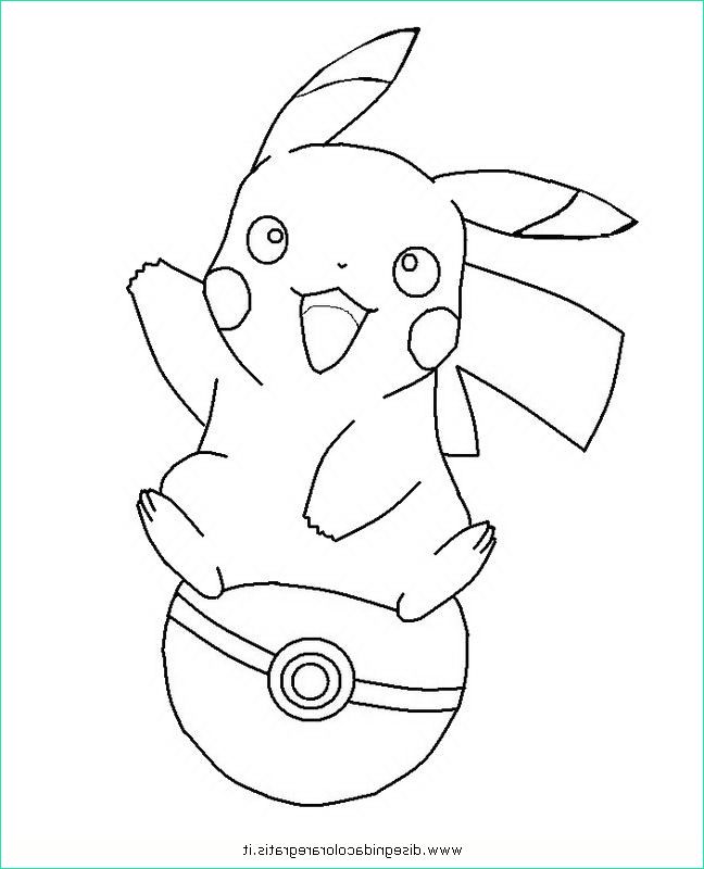 Pikachu Coloriage à Imprimer Inspirant Images Coloriage Pikachu Sur Balle De Pokémon Dessin Gratuit à