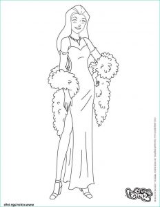 Totally Spies Coloriage Beau Image Coloriage Sam En Robe De soiree totally Spies Dessin
