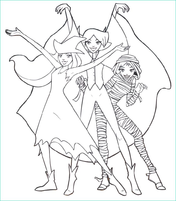 Totally Spies Coloriage Cool Photos totally Spies Coloriages à Imprimer Colorier