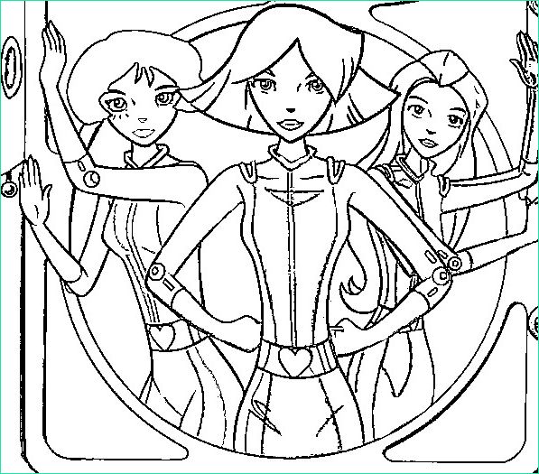 Totally Spies Coloriage Unique Galerie totally Spies Coloriages à Imprimer Colorier
