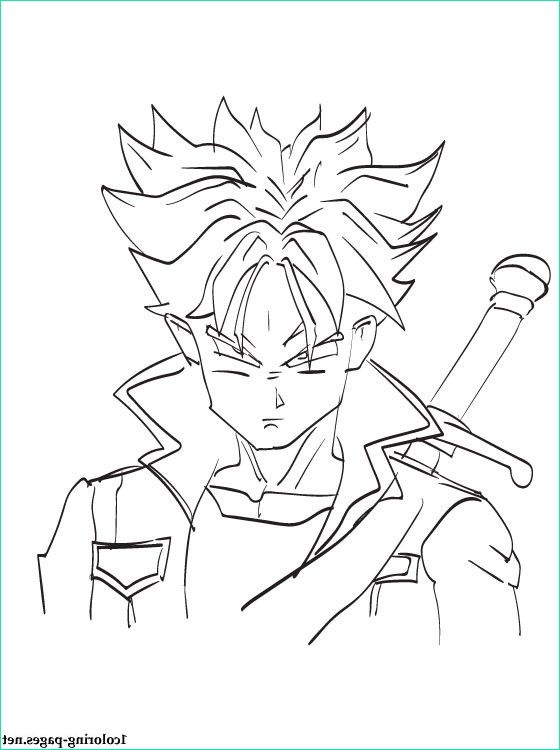 Trunks Dessin Luxe Photographie Future Trunks Dragon Ball Coloring Page