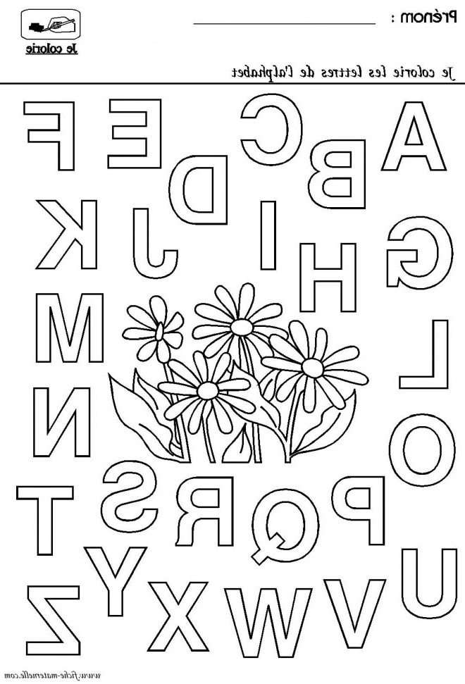 Alphabet à Colorier Maternelle Cool Collection Coloriage Les Lettres De L Alphabet à Colorier
