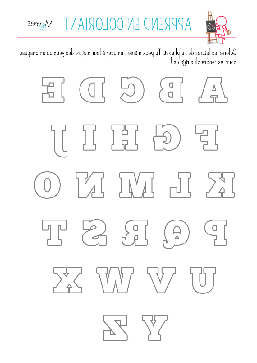 Alphabet à Colorier Maternelle Unique Images Coloriage De L Alphabet Momes