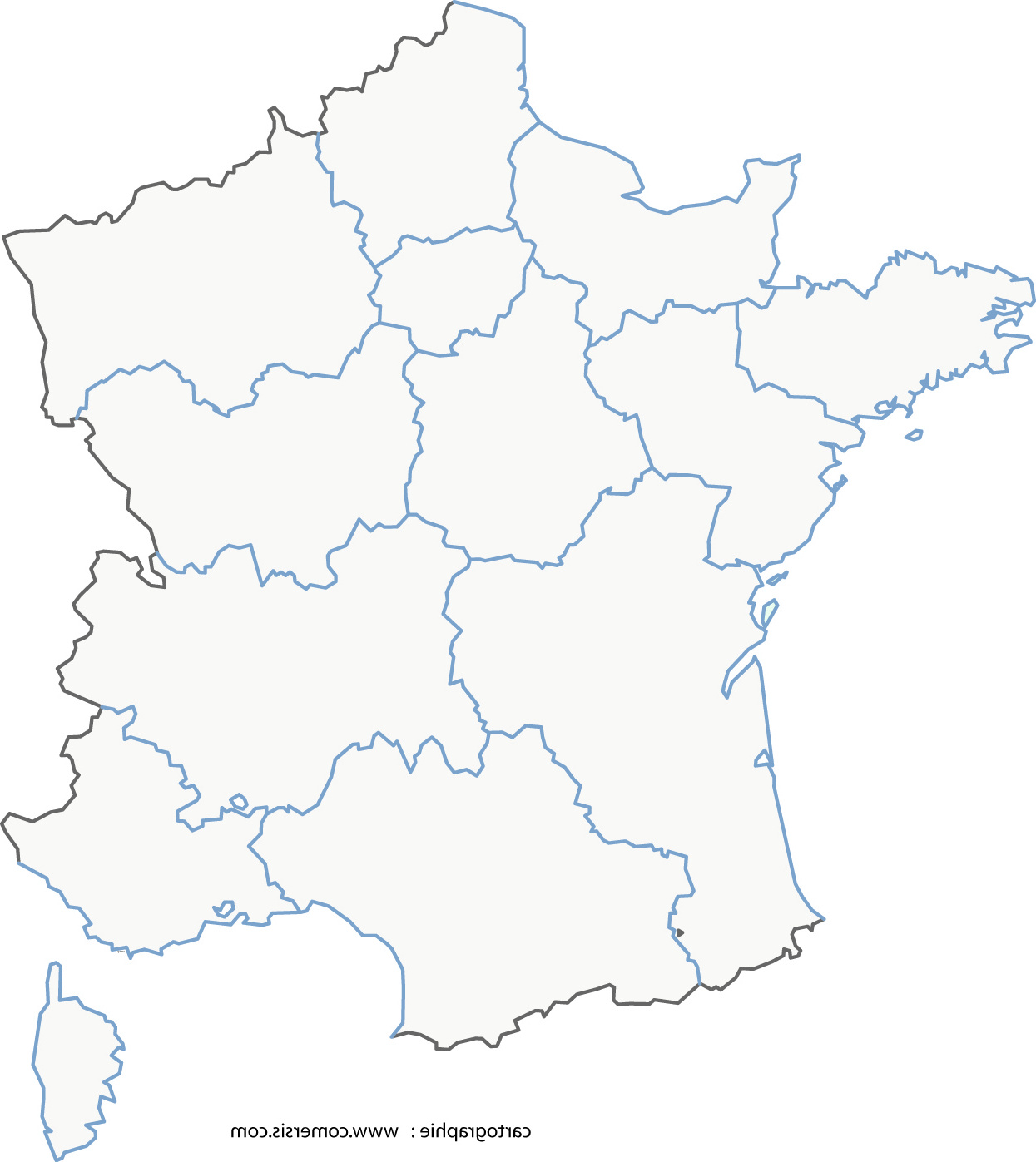 Carte De France Vierge à Compléter Luxe Image Carte De France Vierge Avec Region