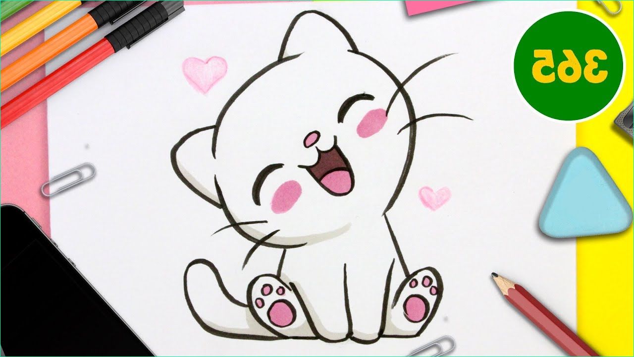 Chat Kawaii Dessin Luxe Photos Inspiration Tuto Dessin Chat Kawaii Facile Bethwyns Project