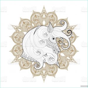 Cheval Mandala Impressionnant Photographie Hand Drawn ornamental Horse Mehendi Mandala Stock
