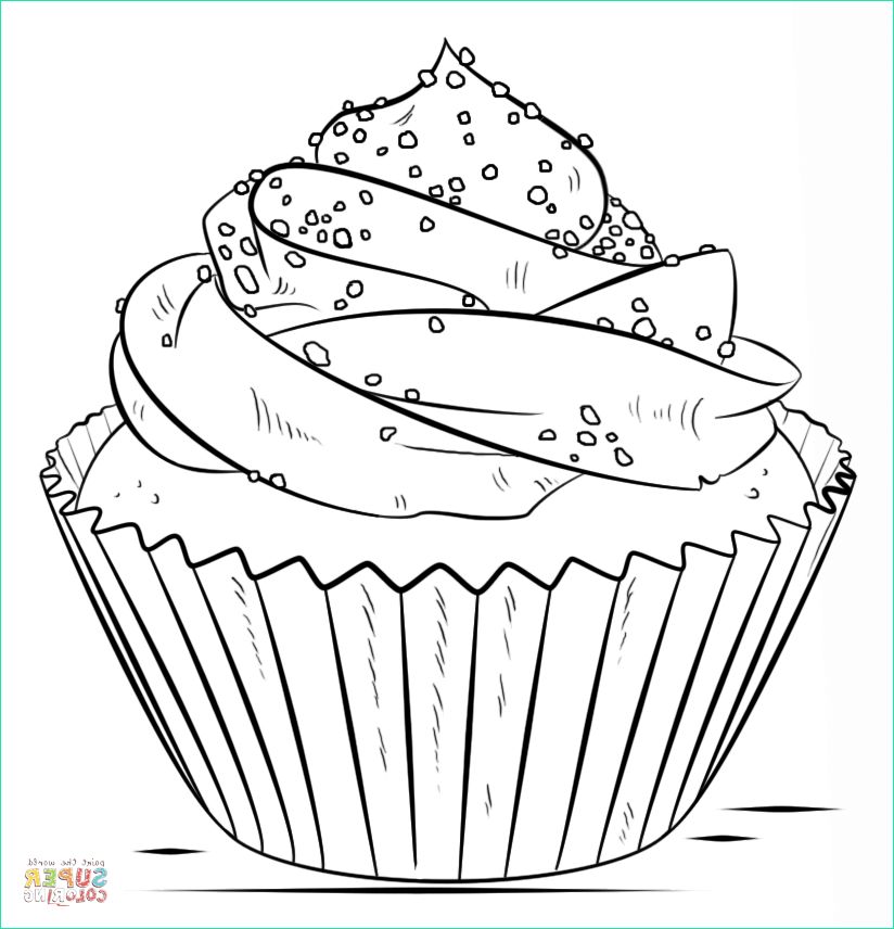 Coloriage à Imprimer Cupcake Inspirant Photos Cupcake Coloring Page