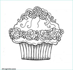 Coloriage à Imprimer Cupcake Nouveau Galerie Coloriage Cupcake Fleurs Dessin