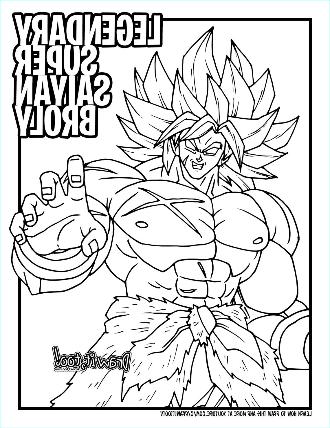 Coloriage Broly Beau Photographie How to Draw Legendary Super Saiyan Broly Dragon Ball