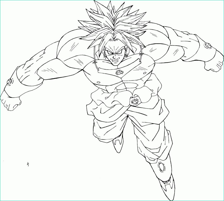 Coloriage Broly Cool Photos Dbz Dessin Broly