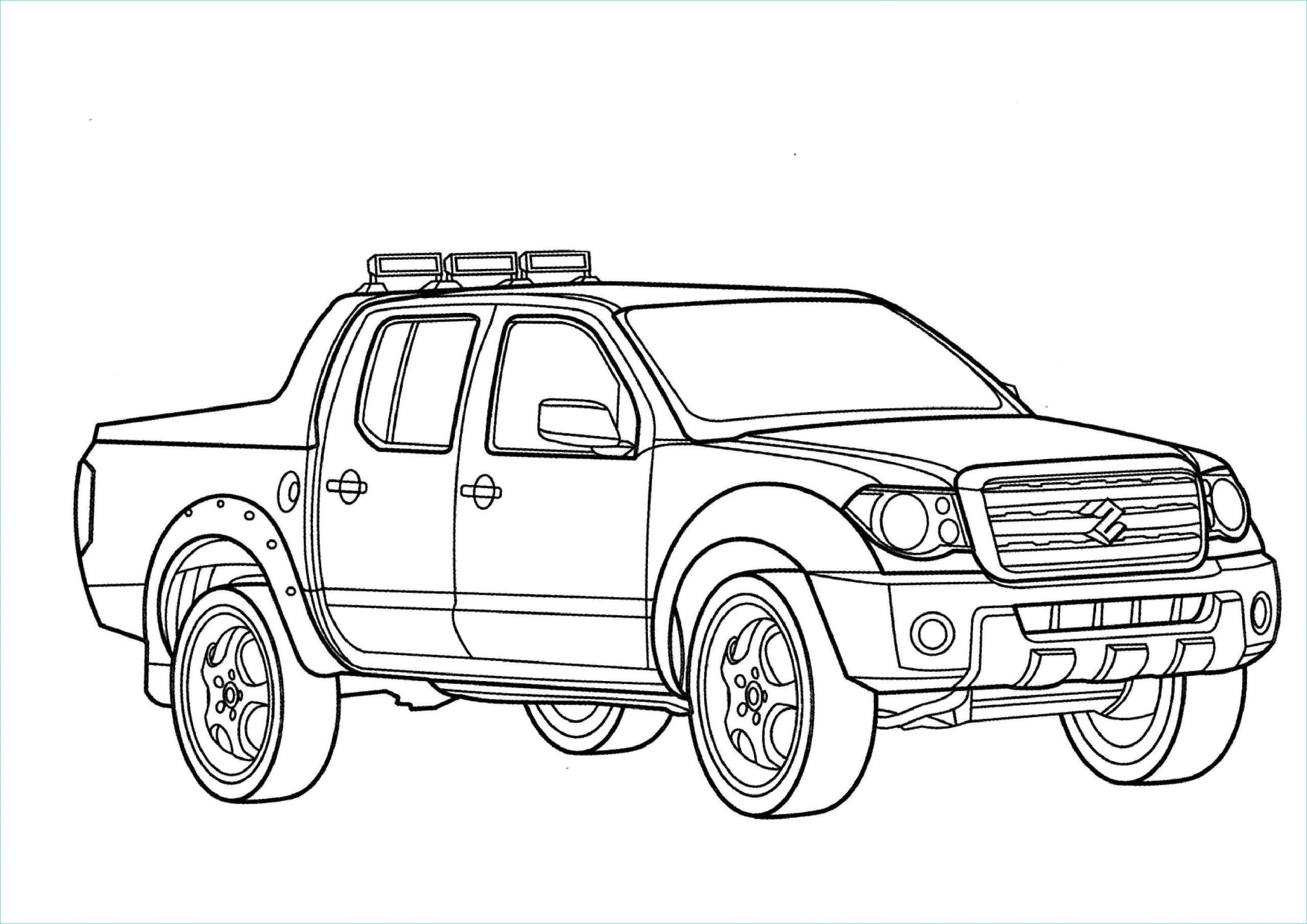 Coloriage Camion Police Unique Collection Police Truck Coloring Pages at Getcolorings