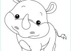 Coloriage De Bébé Animaux Impressionnant Collection Coloriage Animaux Mignon De Bebe Rhinoceros Dessin