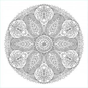 Coloriage De Mandala Difficile Beau Photos Coloriages Mandala Difficile Adultes tout Coloriage De