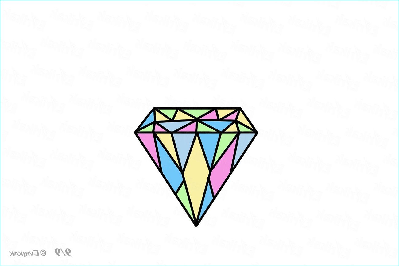 Coloriage Diamant Bestof Photos Ment Dessiner Un Diamant Sur Un Papier