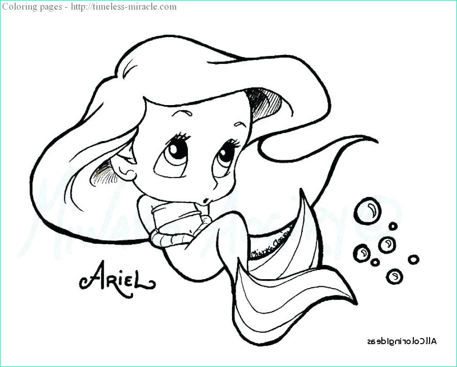 Coloriage Disney Bebe Beau Collection Baby Ariel Coloring Pages at Getcolorings