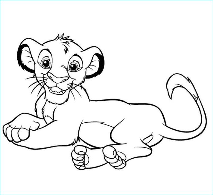 Coloriage Disney Roi Lion Beau Stock Coloriages à Imprimer Le Roi Lion Numéro