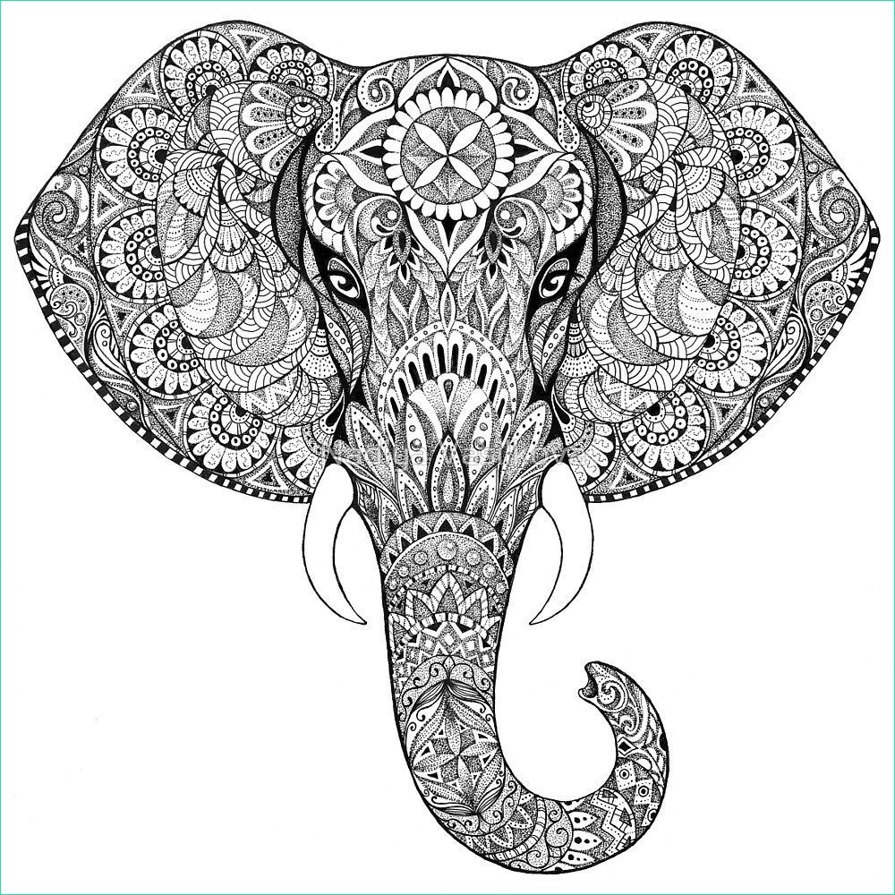 Coloriage Elephant Mandala Luxe Image 12 Élégant De Mandala Pliqué Galerie En 2020