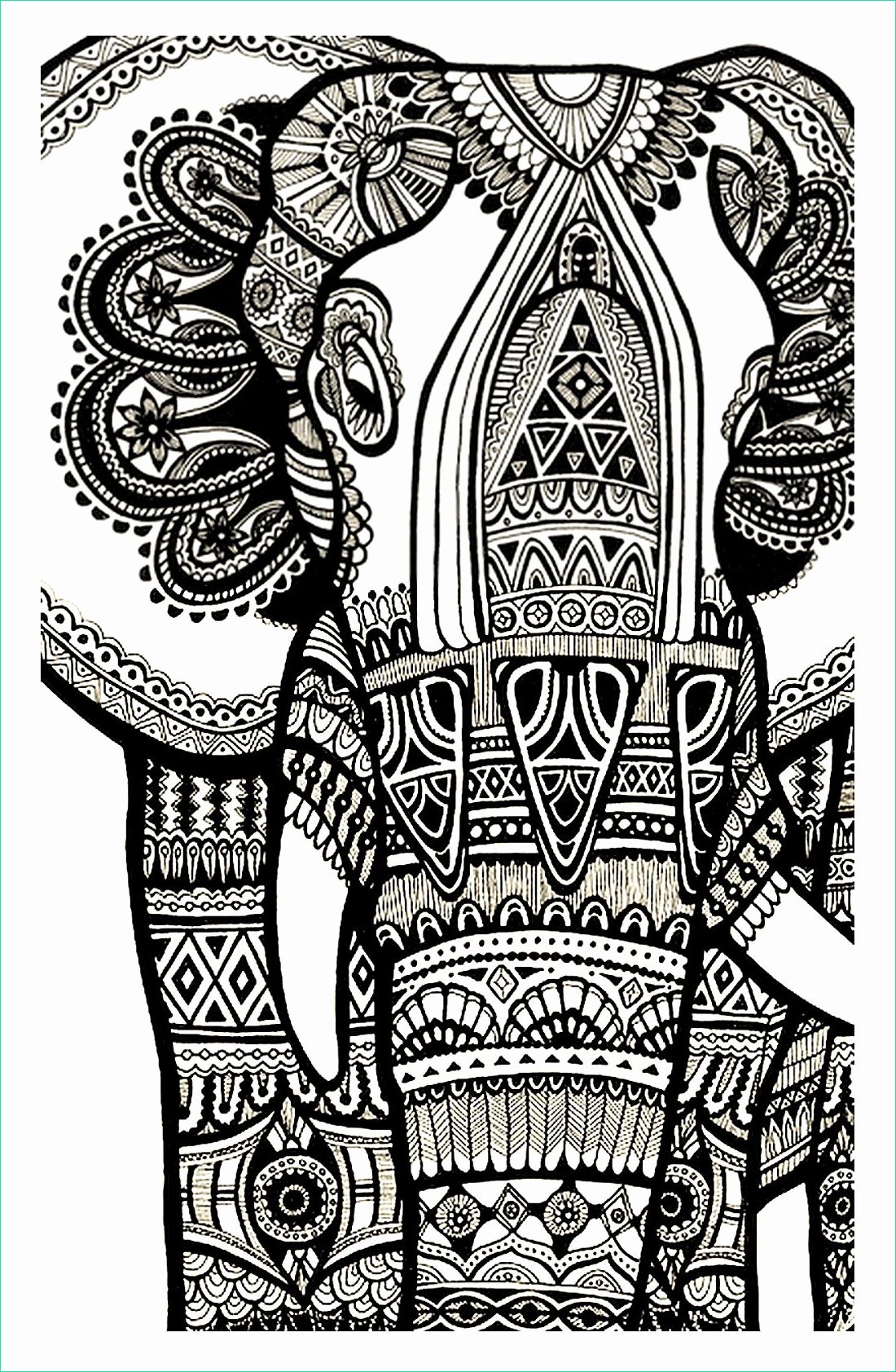 Coloriage Elephant Mandala Unique Photos Elephant Mandala Coloring Pages Collection