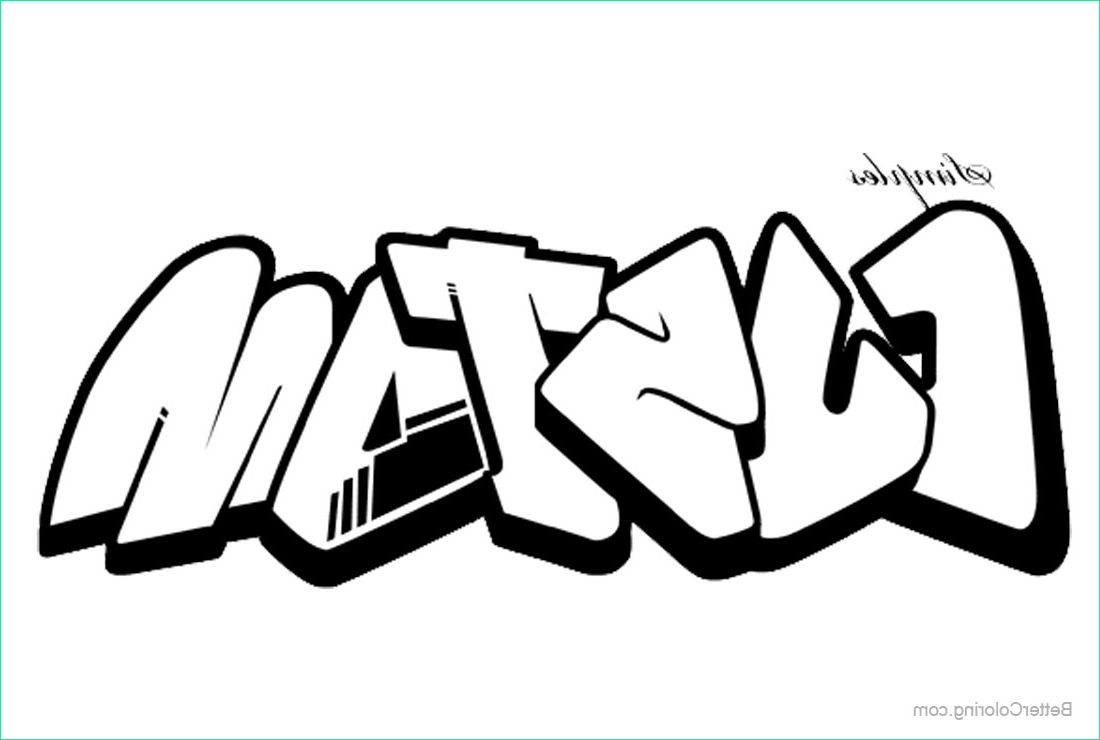 Coloriage Graffiti Impressionnant Galerie Graffiti Coloring Pages Line Drawing Letters Custom Free