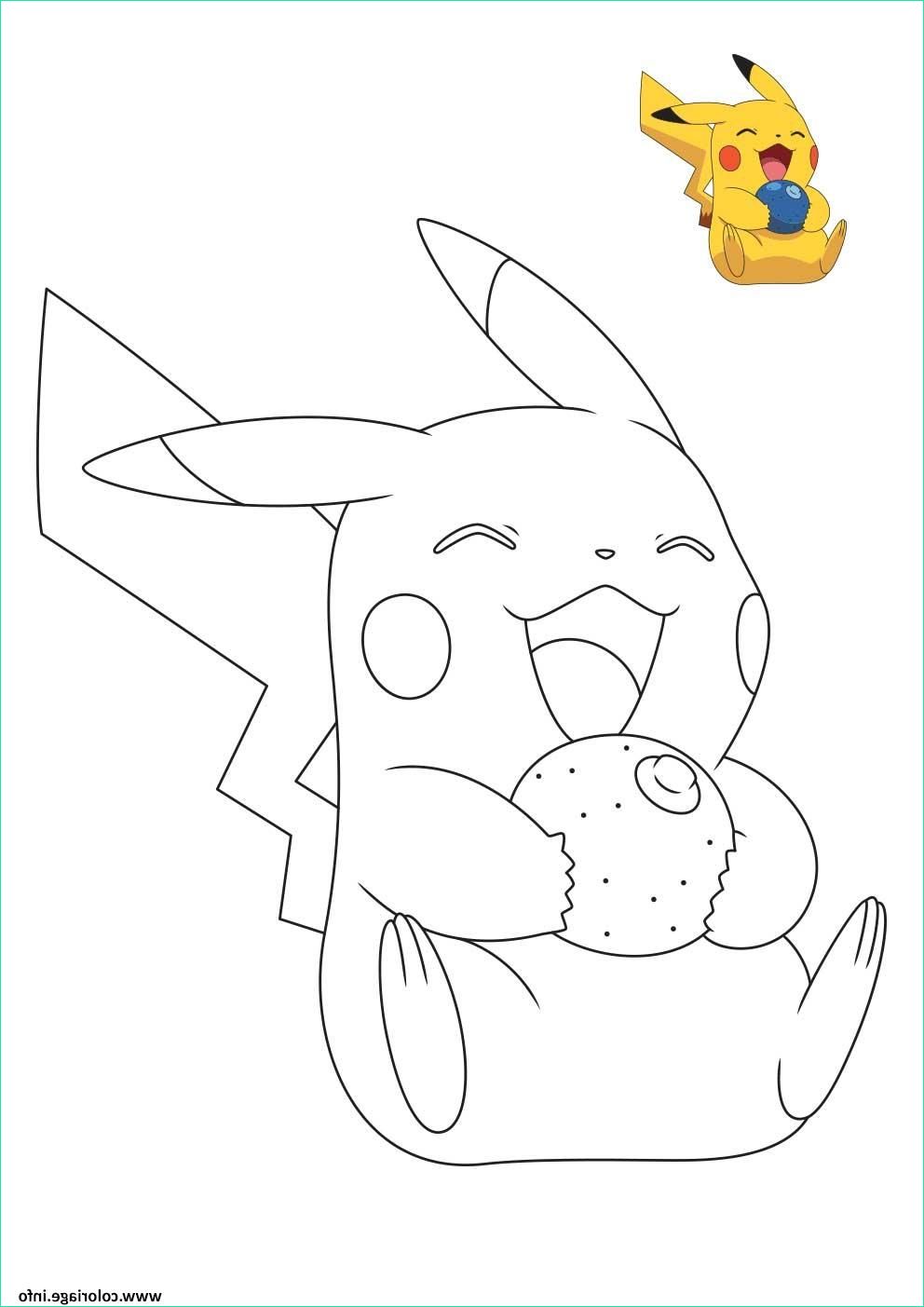 Coloriage Gratuit Pokemon Cool Photographie Coloriage Pokemon Pikachu Entrain De Rigoler Dessin
