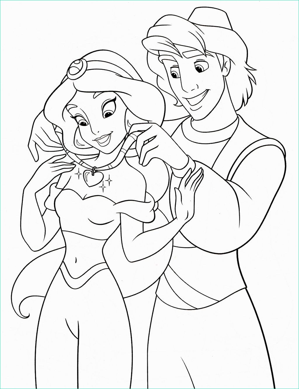 Coloriage Jasmine Inspirant Images Princess Jasmine Coloring Pages with Images