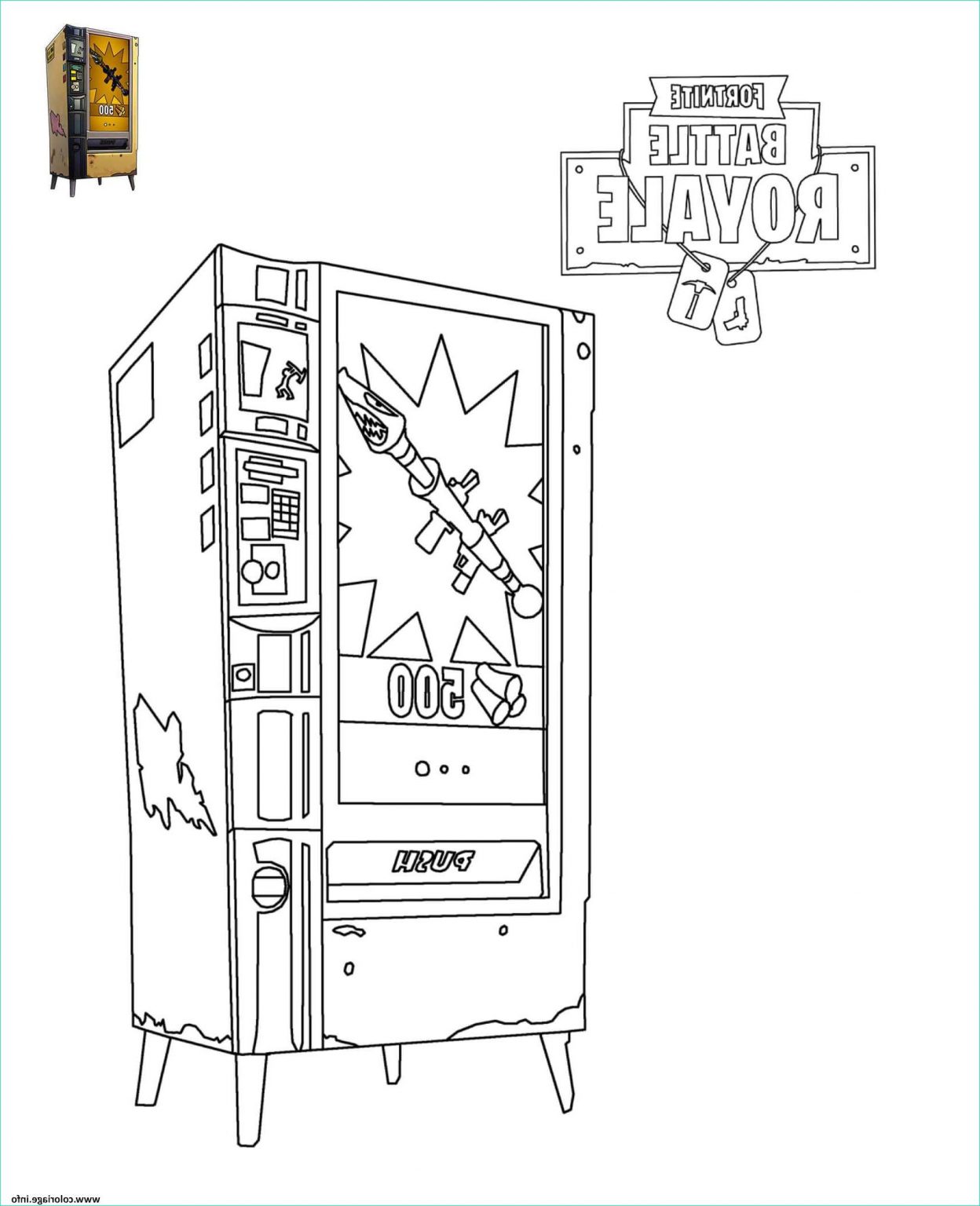 Coloriage Magique fortnite Nouveau Photos Coloriage fortnite Vending
