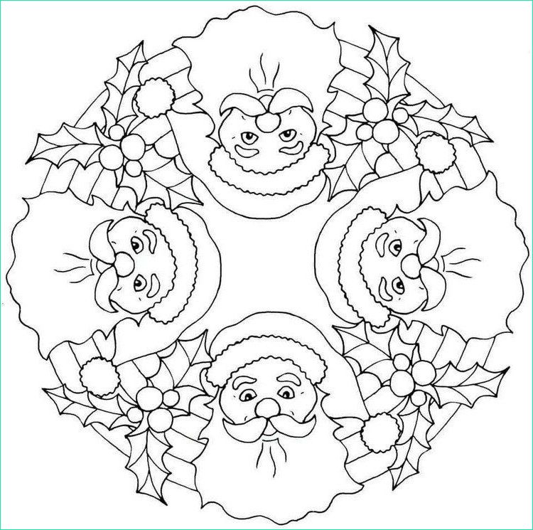 Coloriage Mandala Noel Impressionnant Image Mandala Noël 30 Idées Gratuites à Imprimer Pour Petits