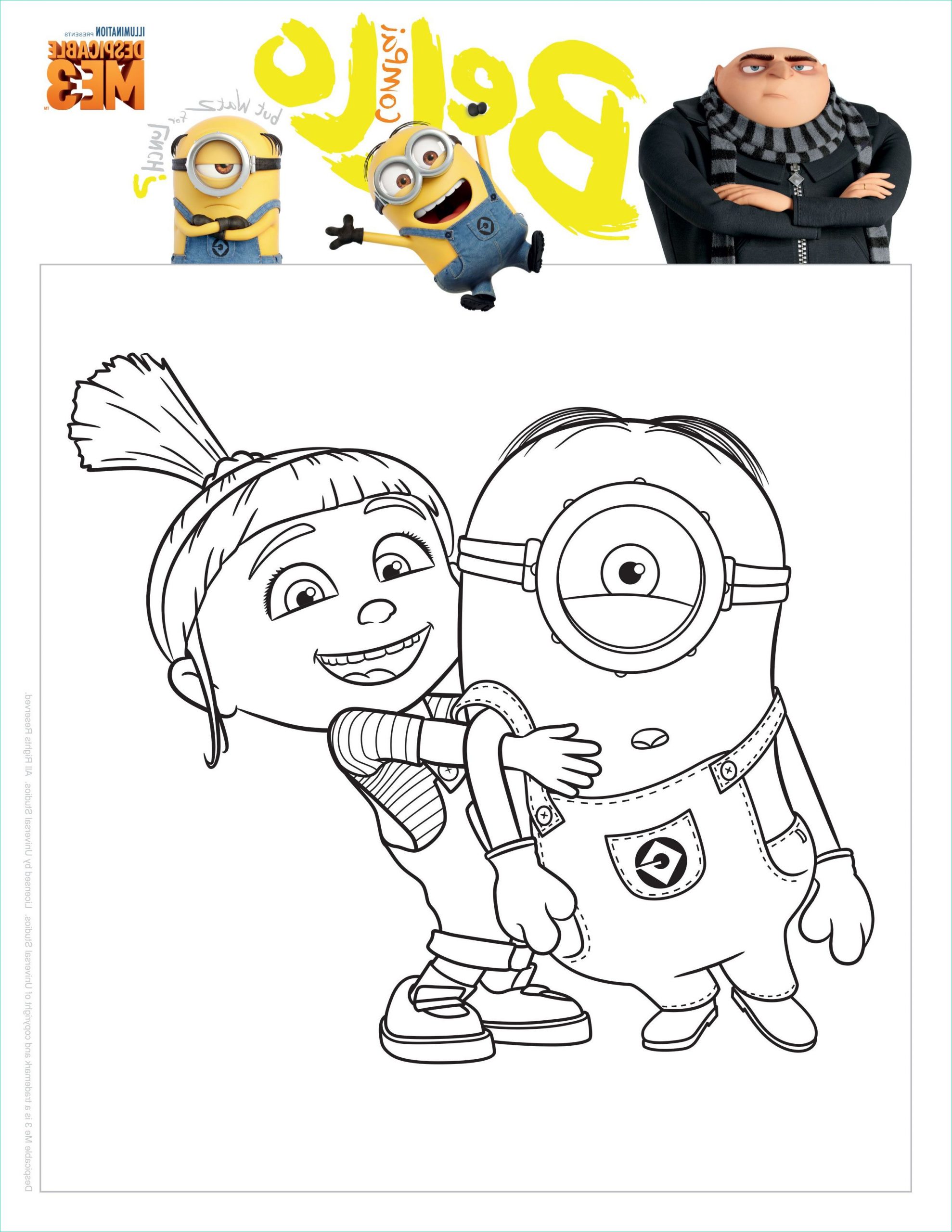 Coloriage Minion 3 Inspirant Images Home Page [ ]
