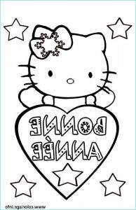 Coloriage Nouvelle Année Bestof Images Coloriage Bonne Annee Hello Kitty Dessin