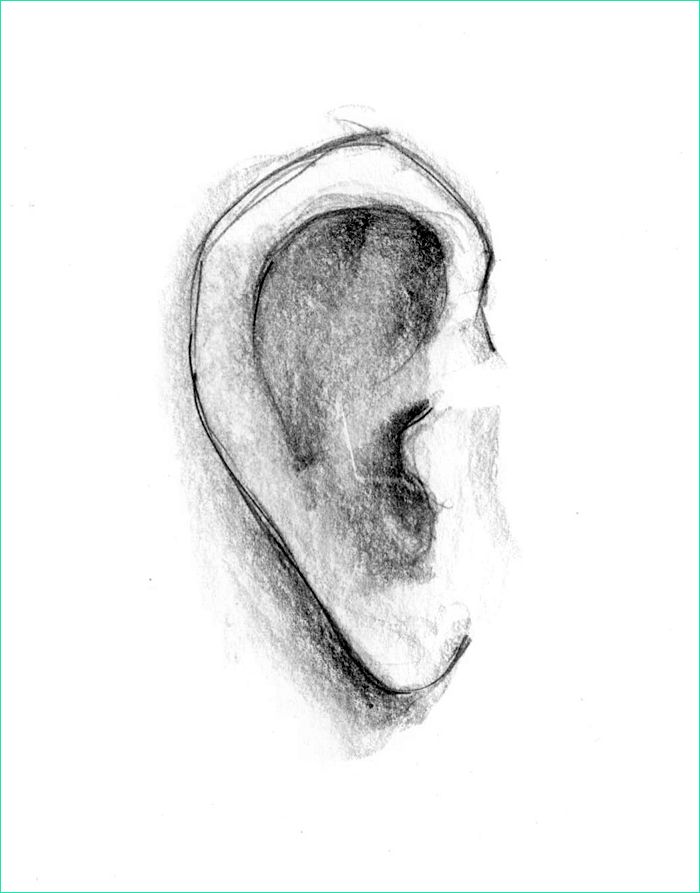 Coloriage oreille Impressionnant Collection Le Blogue Des 100 Dessins Une oreille