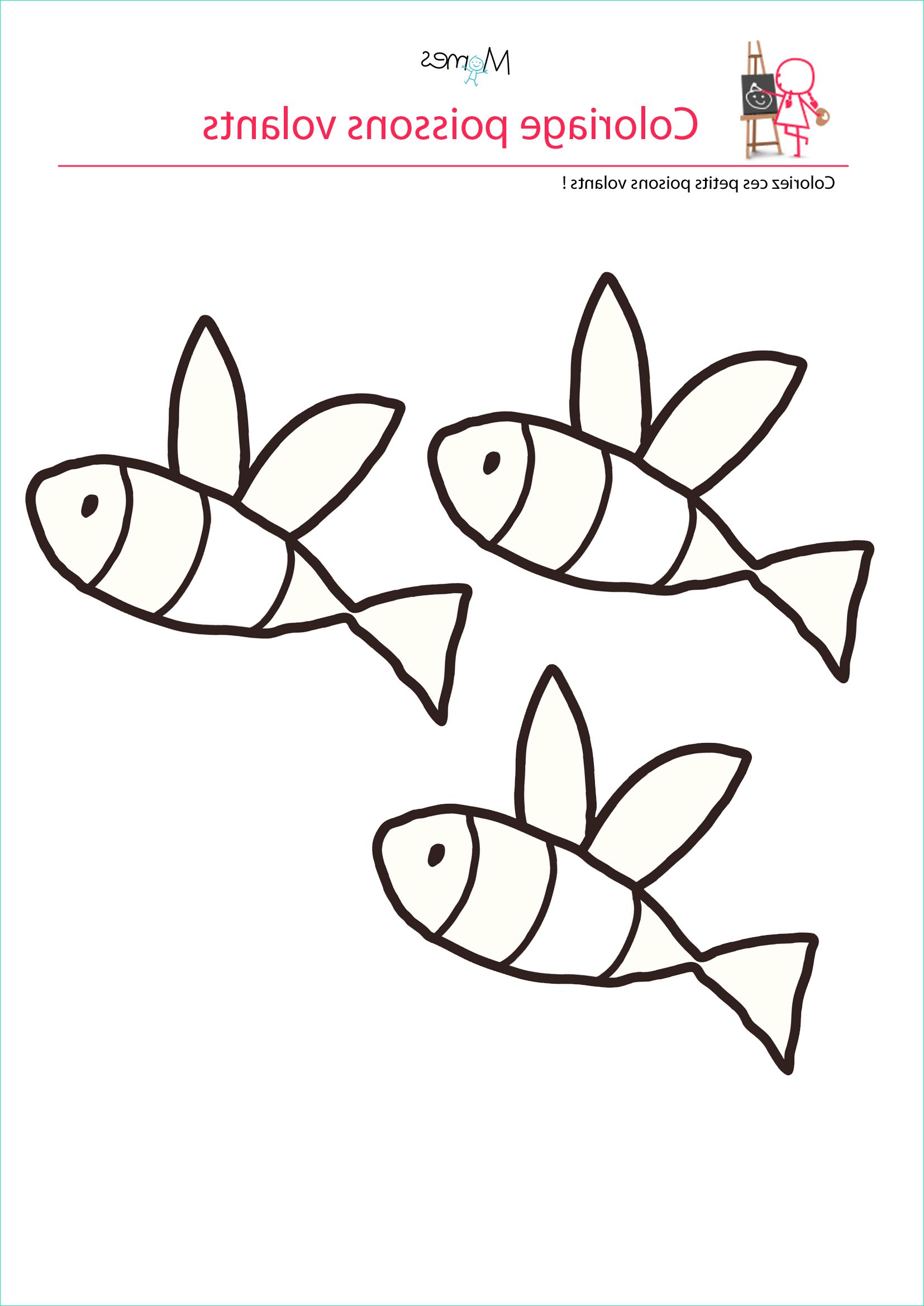Coloriage Poisson Avril Luxe Collection Coloriage Poisson D Avril Les Poissons Volants Momes