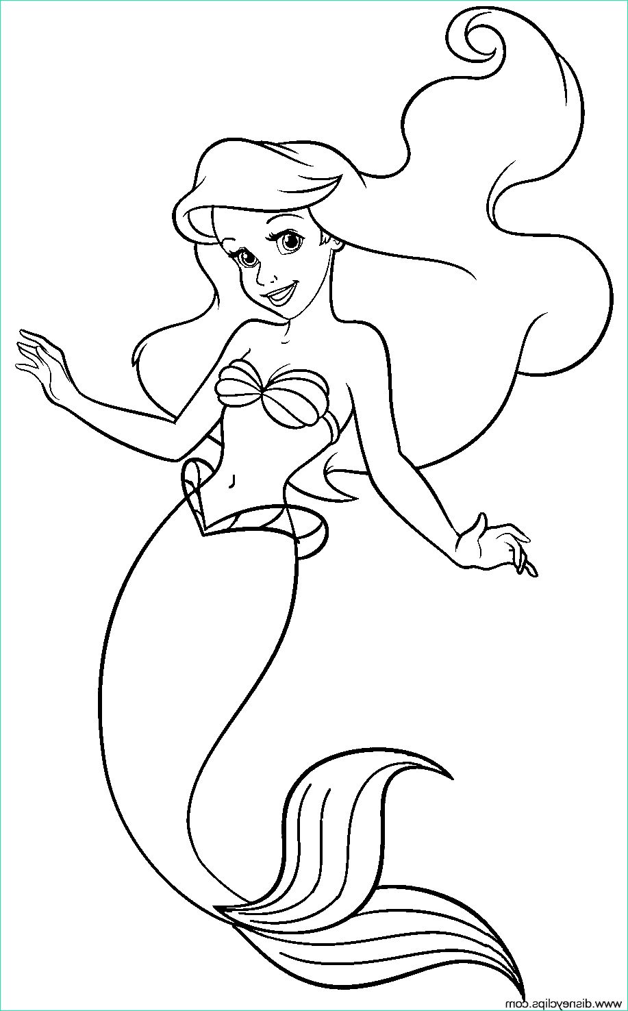 Coloriage Princesse Ariel Inspirant Photos the Little Mermaid Printable Coloring Pages 3