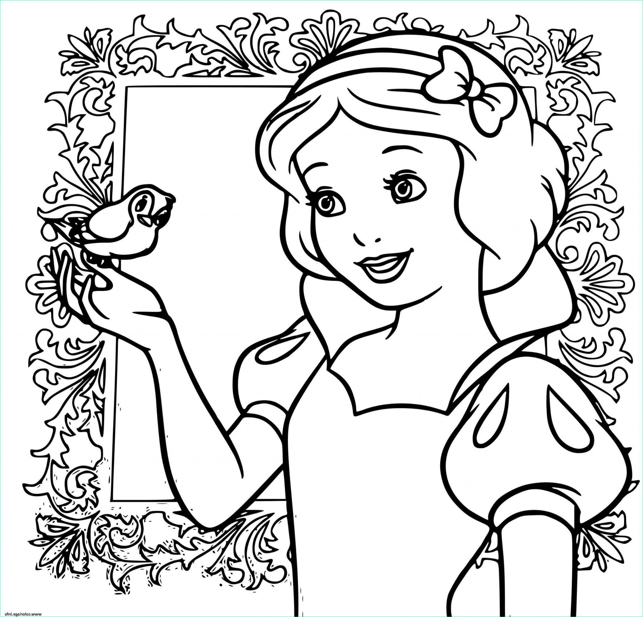 9 Beau De Coloriage Princesse Disney Blanche Neige Image  Coloriage