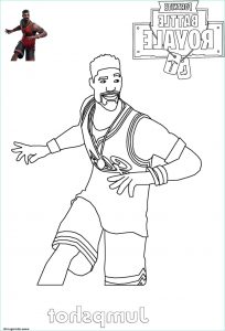 Coloriages fortnite Cool Photos Coloriage Jumpshot fortnite Basketball Player Dessin