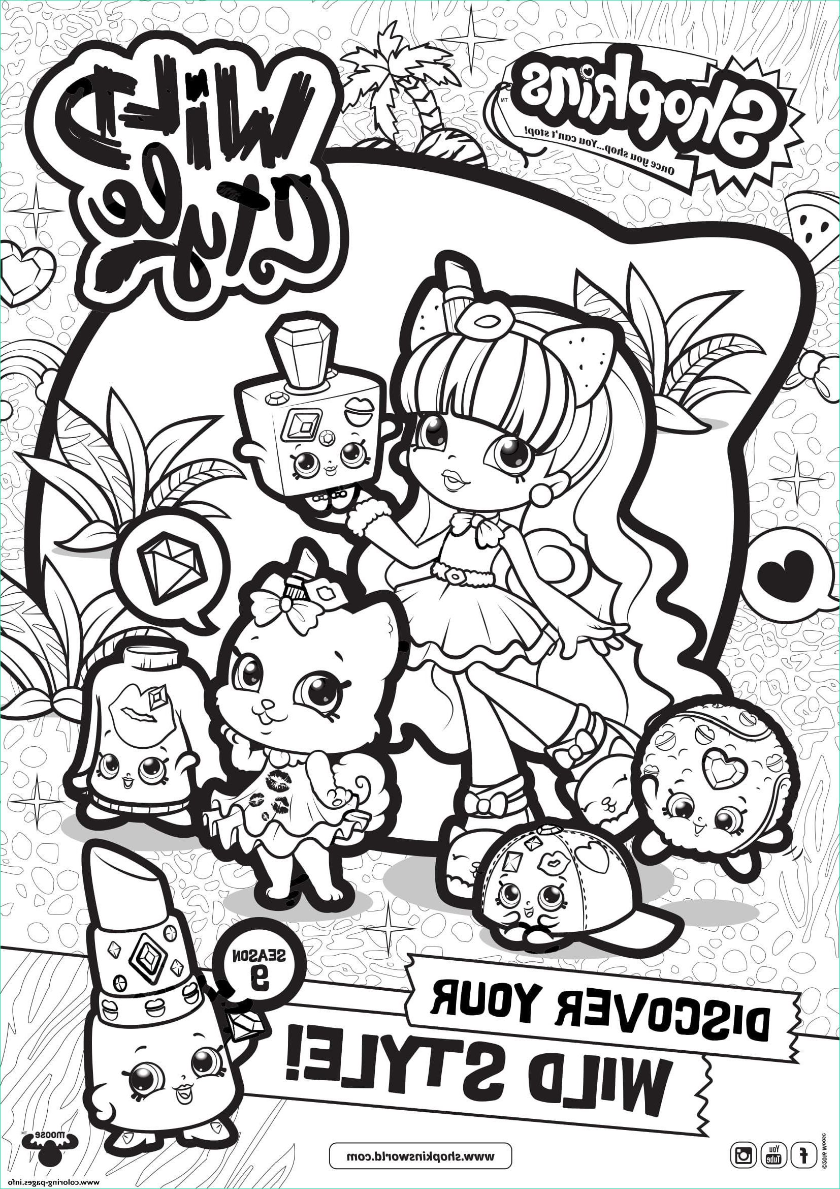 Coloriages Shopkins Cool Galerie Print Shopkins Season 9 Wild Style 7 Coloring Pages