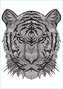 Dessin A Colorier Animaux Beau Collection Coloriage Anti Stress Zen Tigre Dessin Gratuit à Imprimer