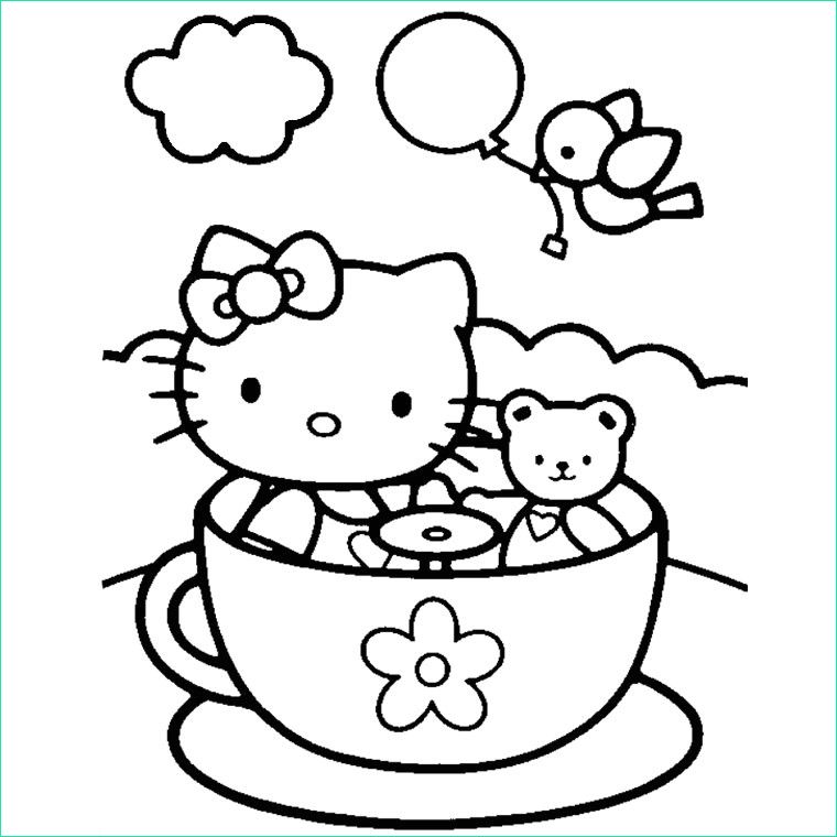 Dessin à Colorier Hello Kitty Beau Image Coloriage A Imprimer De Hello Kitty Gratuit Coloriage