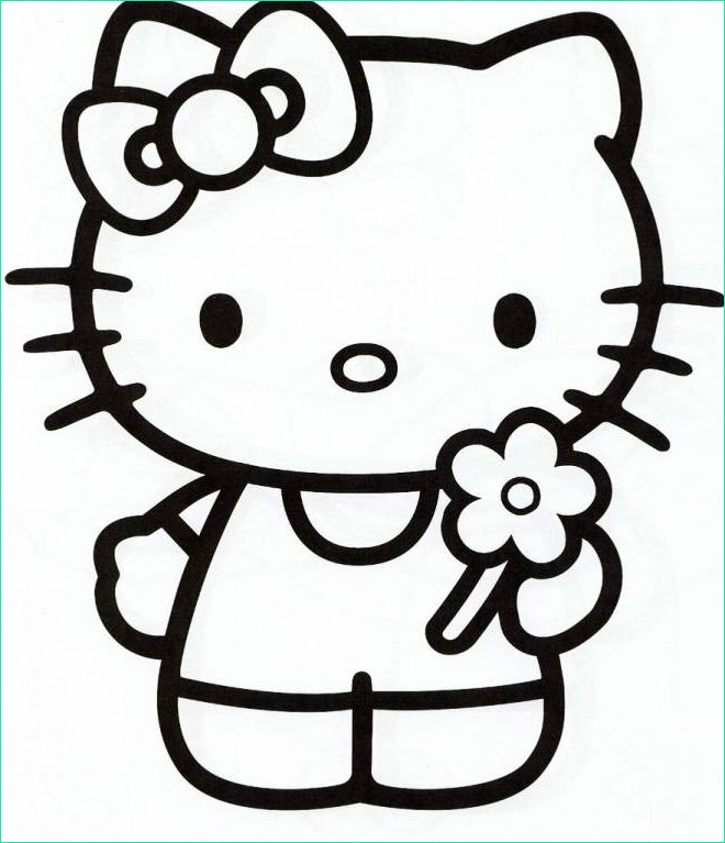 Dessin à Colorier Hello Kitty Beau Photos Coloriage Hello Kitty à Colorier Dessin Gratuit à Imprimer
