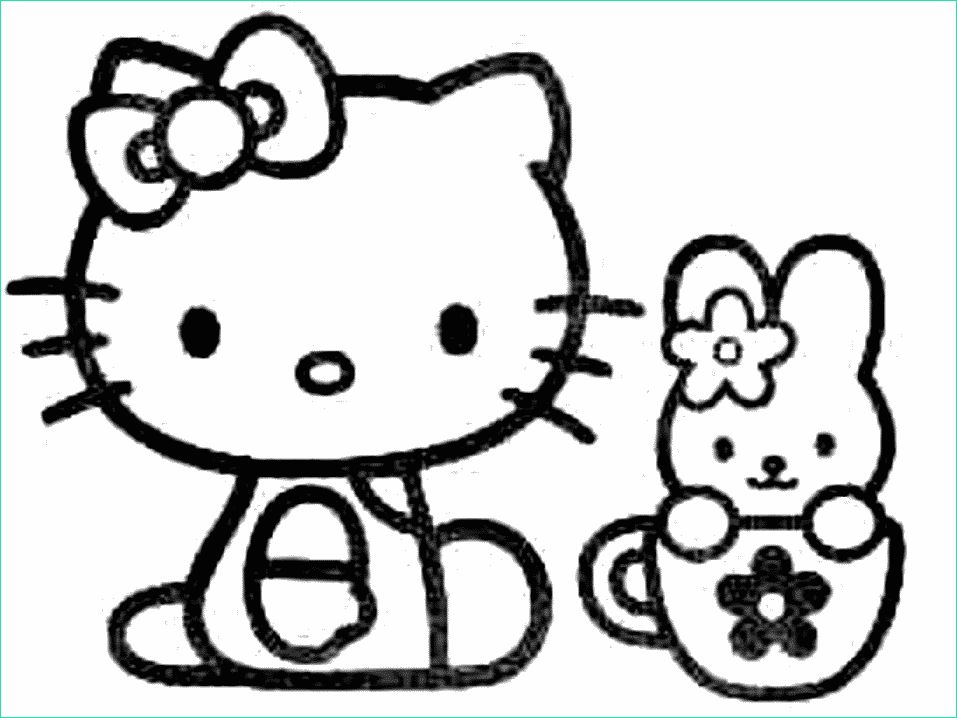 Dessin à Colorier Hello Kitty Cool Image Hello Kitty